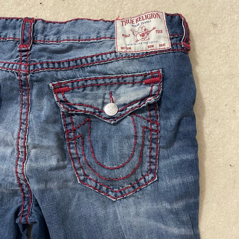 True Religion Ricky Red Men's Blue Jeans